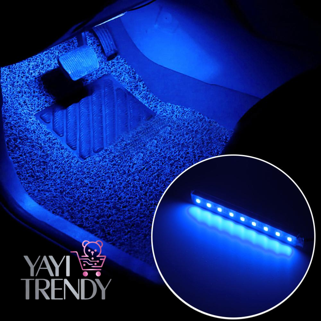 BARRAS LED DECORATIVO PARA PISO INTERIOR DE COCHE