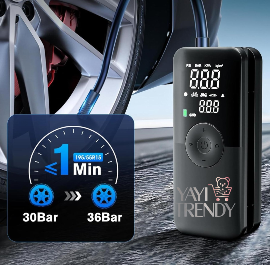 COMPRESOR DE AIRE INTELIGENTE PORTATIL 3 EN 1