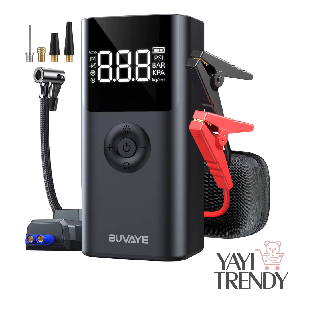 COMPRESOR DE AIRE INTELIGENTE PORTATIL 3 EN 1