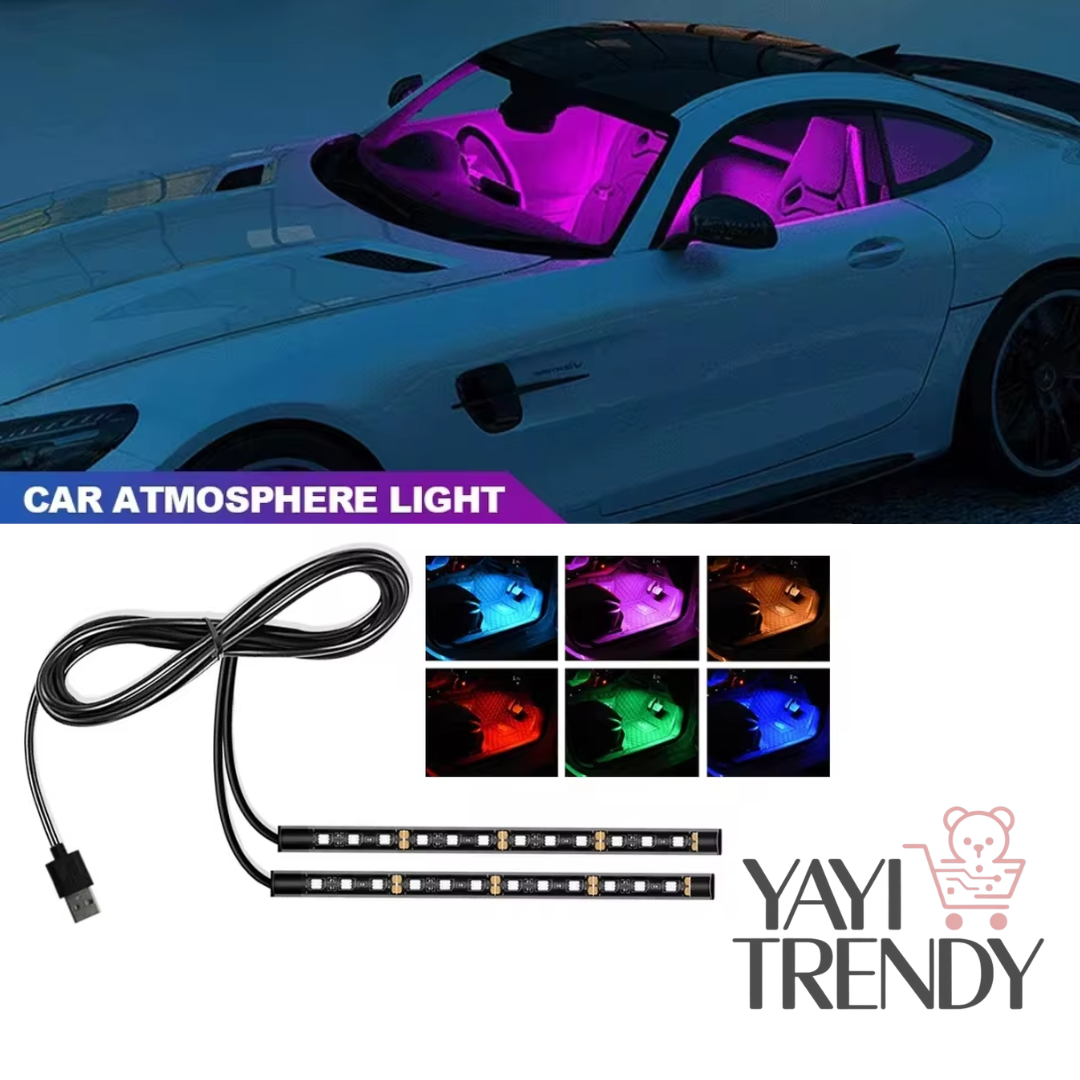 BARRAS LED DECORATIVO PARA PISO INTERIOR DE COCHE