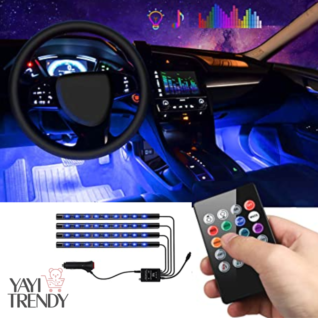 BARRAS LED DECORATIVO PARA PISO INTERIOR DE COCHE